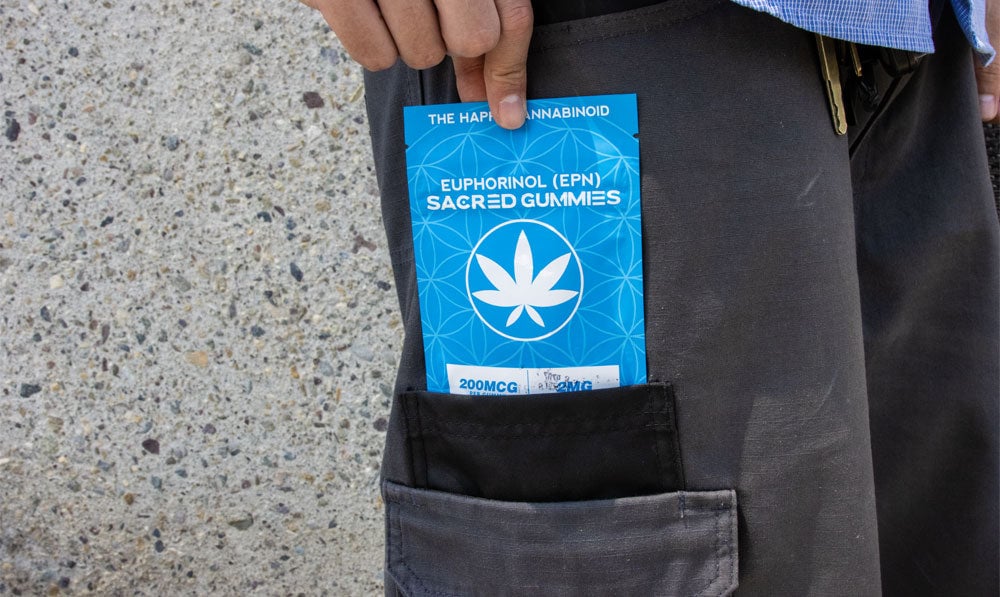 Sacred EPN gummies in pocket