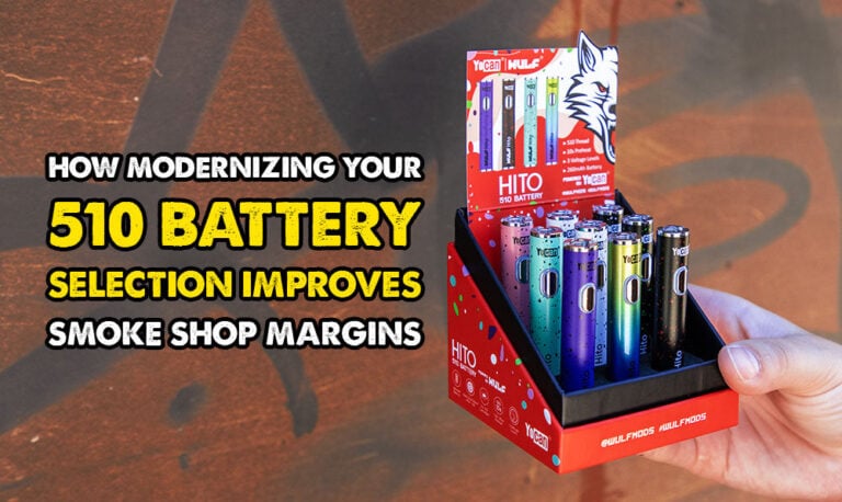 How Modernizing Your 510 Battery Selection Improves Smoke Shop Margins