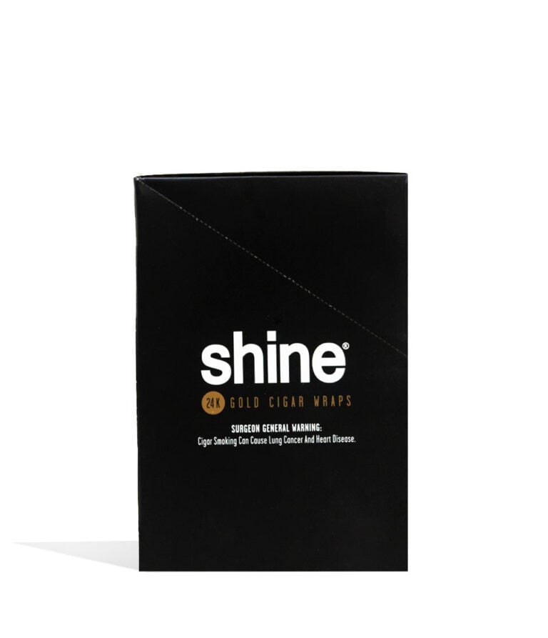 Shine 24K Gold Cigar Wraps 24pk packaging on white background