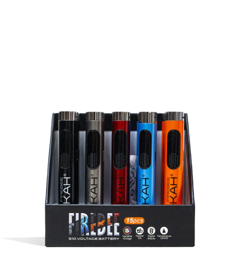 Lookah Firebee 510 Thread Battery 15pk Open View on White Background