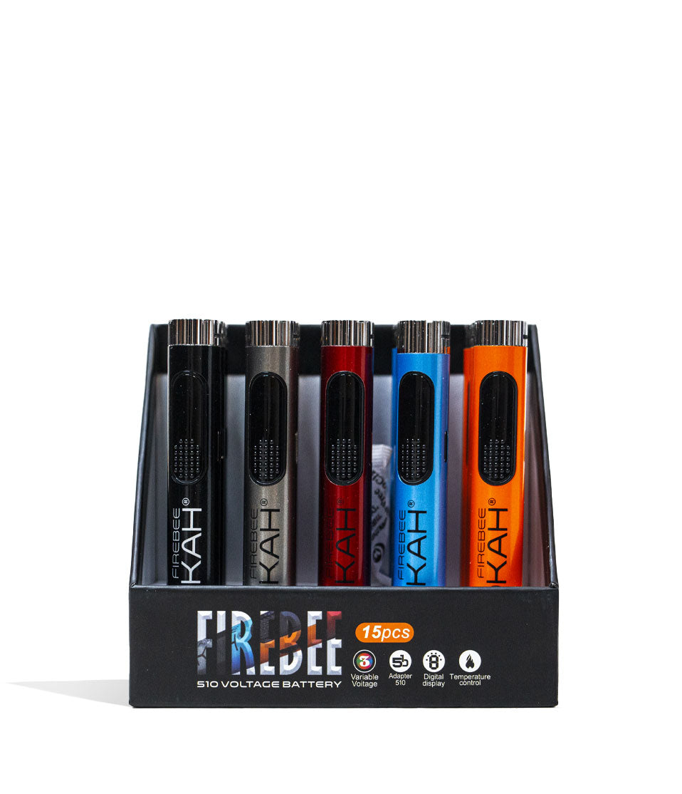 Lookah Firebee 510 Thread Battery 15pk Open View on White Background