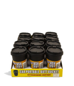 Car Portable Butt Bucket Self Extinguishing Ashtray 12pk