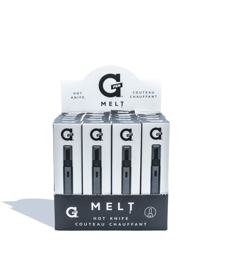 Display of GPen Melt hot knife with packaging on a white background
