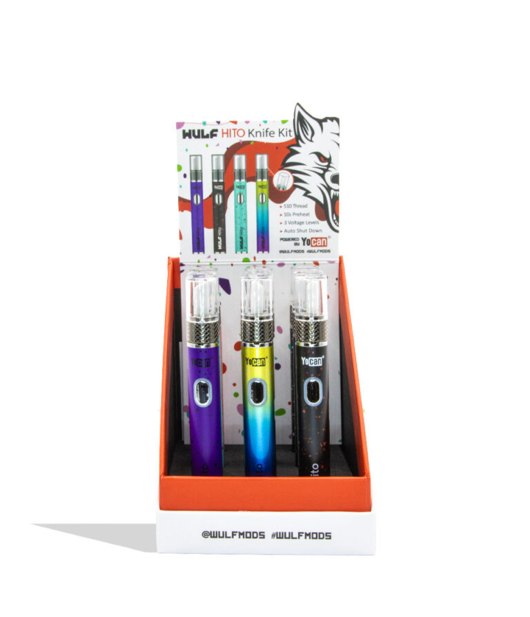 Retail display of WULF MODS Hito Knife Kit 9pk front view on a white background