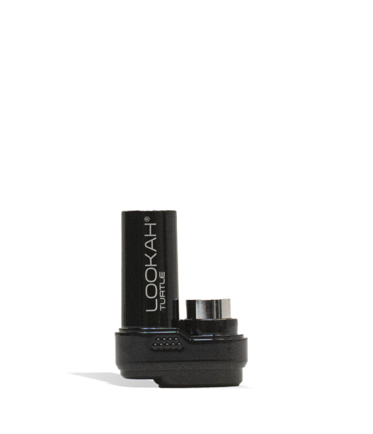 Black Lookah Turtle 2g 510 Thread Battery Base Front View on White Background