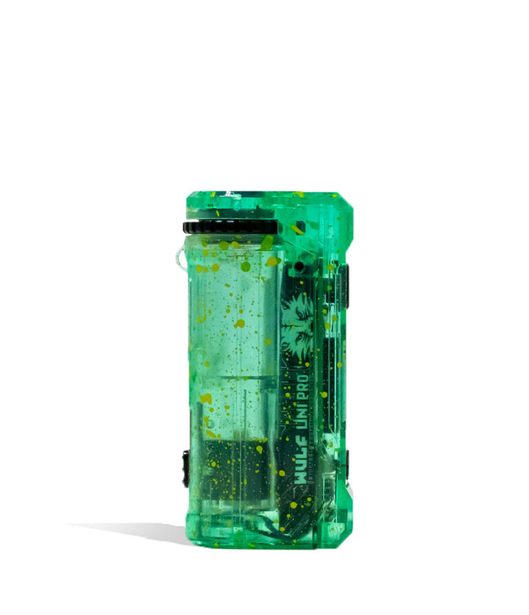Aqua Wulf Mods X-Ray Series Uni Pro 510 Thread Battery Side View on White Background