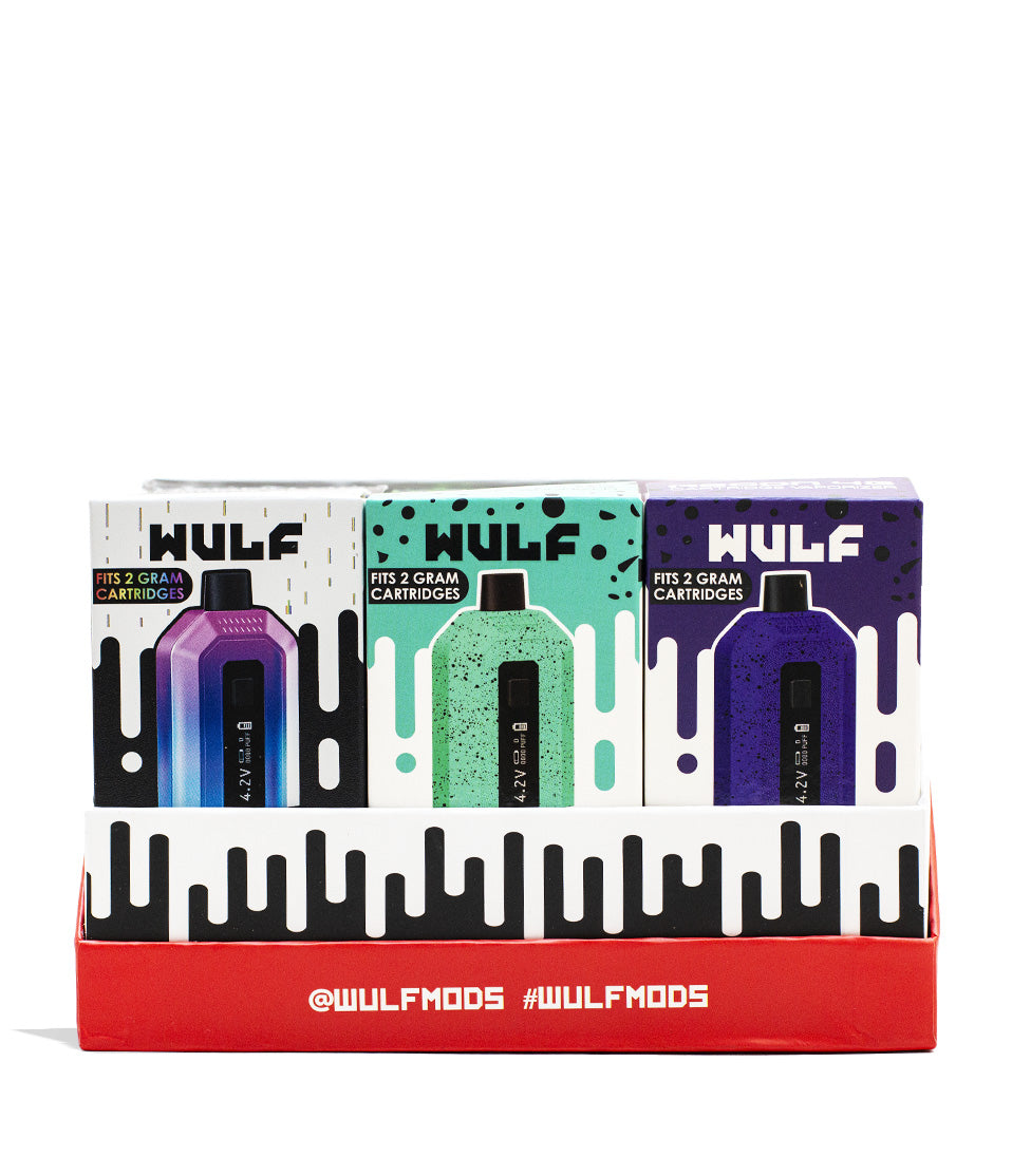 Wulf Mods Recon 4g Dual 510 Thread Battery 9pk Front View on White Background