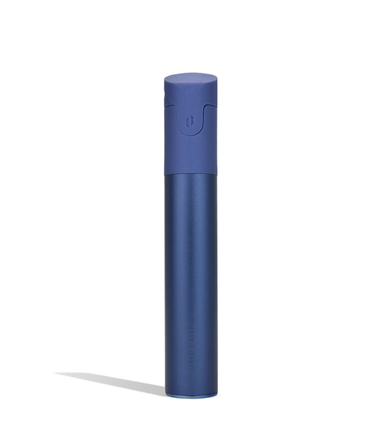 Sapphire Puffco Pivot Mobile Vaporizer back view on white background