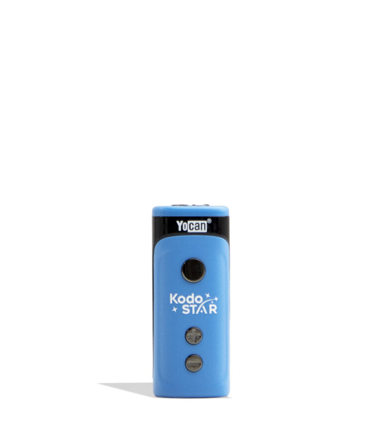 Blue Yocan Kodo Star Variable Voltage Battery 15pk Front View on White Background
