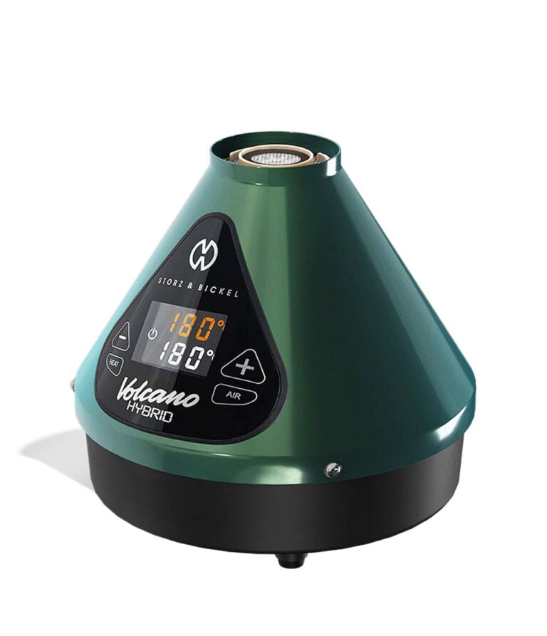 Storz & Bickel Evergreen Edition Hybrid Volcano Vaporizer Above View on White Background
