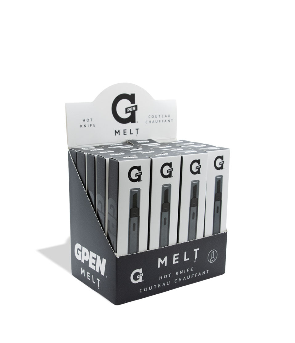 Display box of GPen Melt hot knife on a white background side view