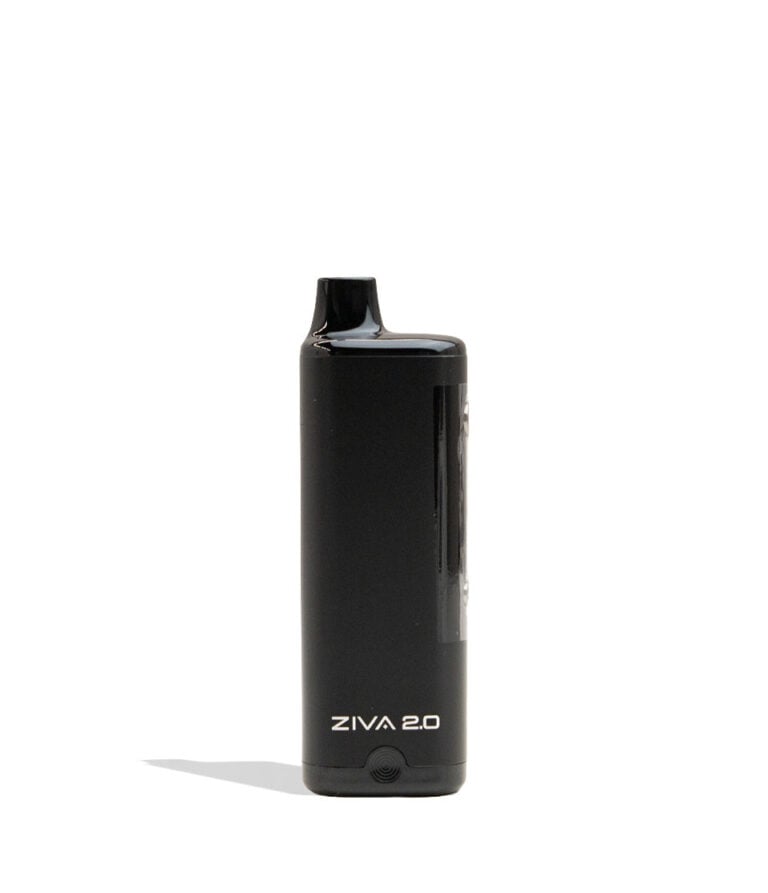 Black Yocan Ziva 2.0 Variable Voltage Battery 10pk Front View on White Background