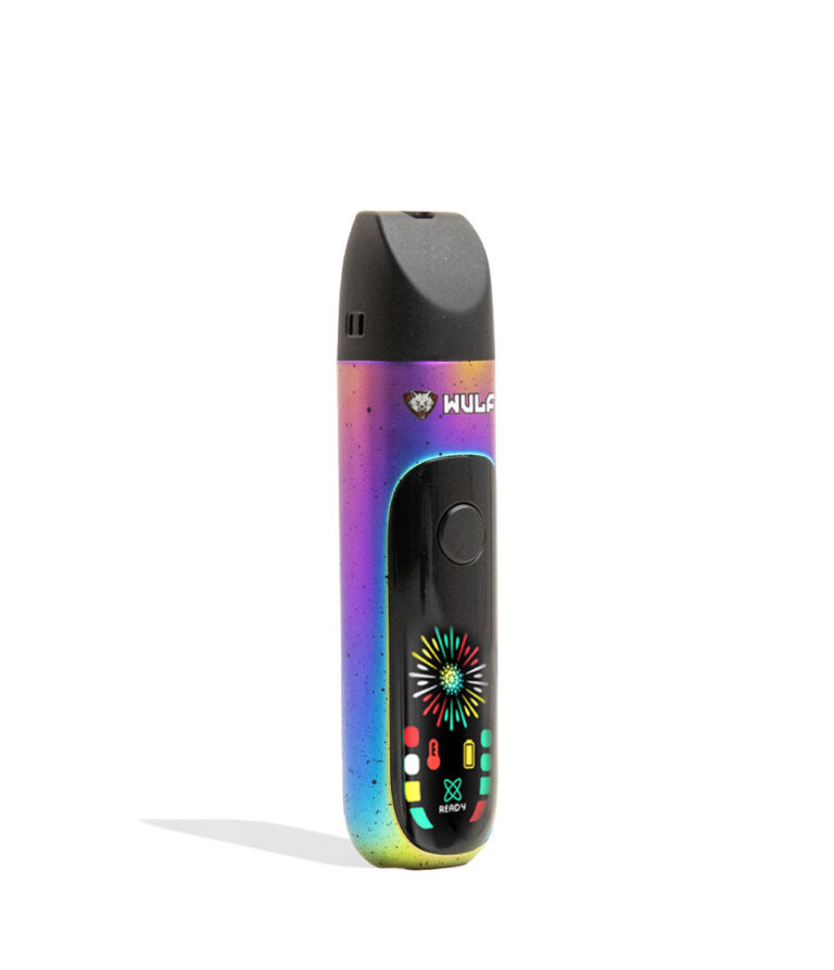 Full Color Wulf Mods Budr Portable Concentrate Vaporizer Angle View on White Background