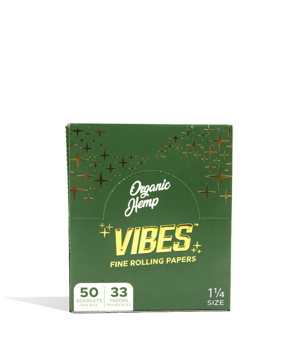 Organic Hemp 1 1/4 Vibes Fine Rolling Papers 50pk of 33 in white background