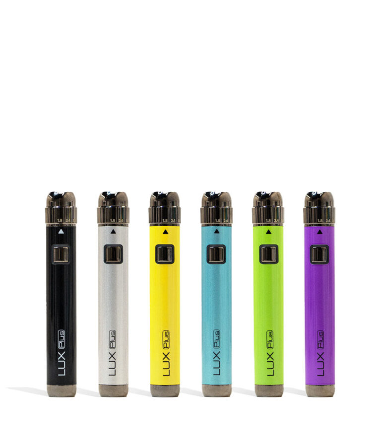 Yocan LUX Plus 510 Thread Battery 12pk Color Options Front View on White Background