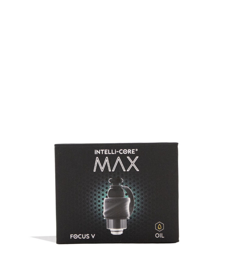 Focus V Carta 2 Intelli-Core Max Atomizer for Oil with Bubble Cap Packaging Front View on White Background