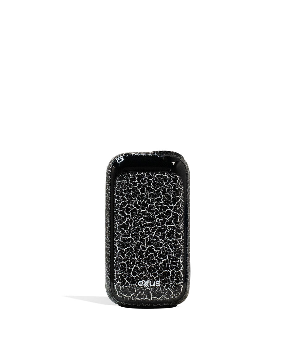 Black White Crackle front Exxus Vape Rizo 510 Thread Battery on White Background
