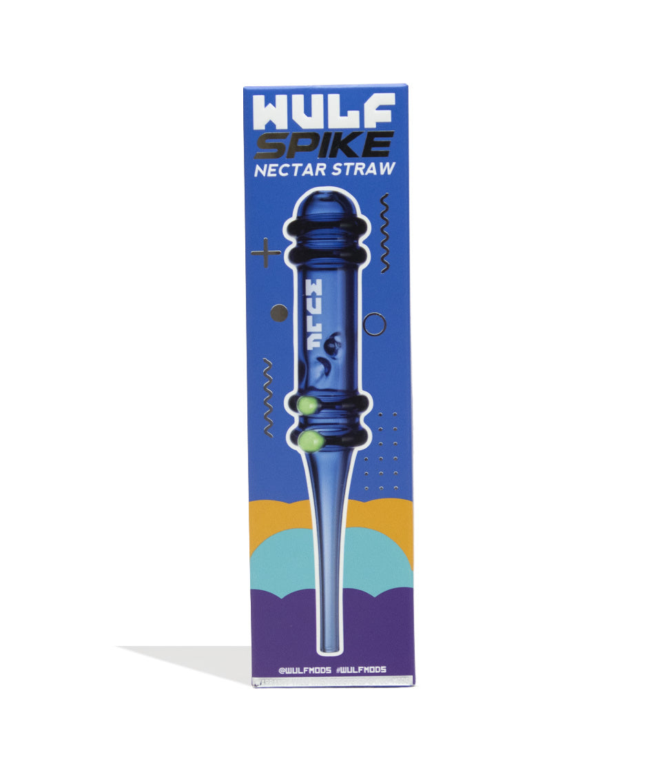 Blue Wulf Mods Spike Nectar Straw Packaging 15pk Front View on White Background