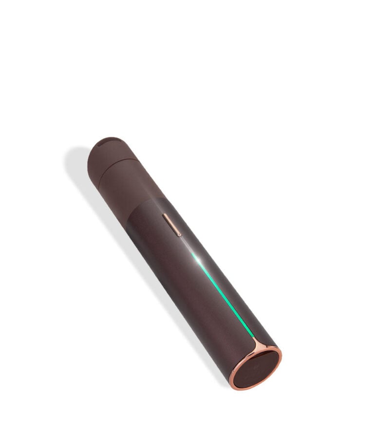 Puffco Pivot Limited Edition Mocha Mobile Vaporizer laying down on white background