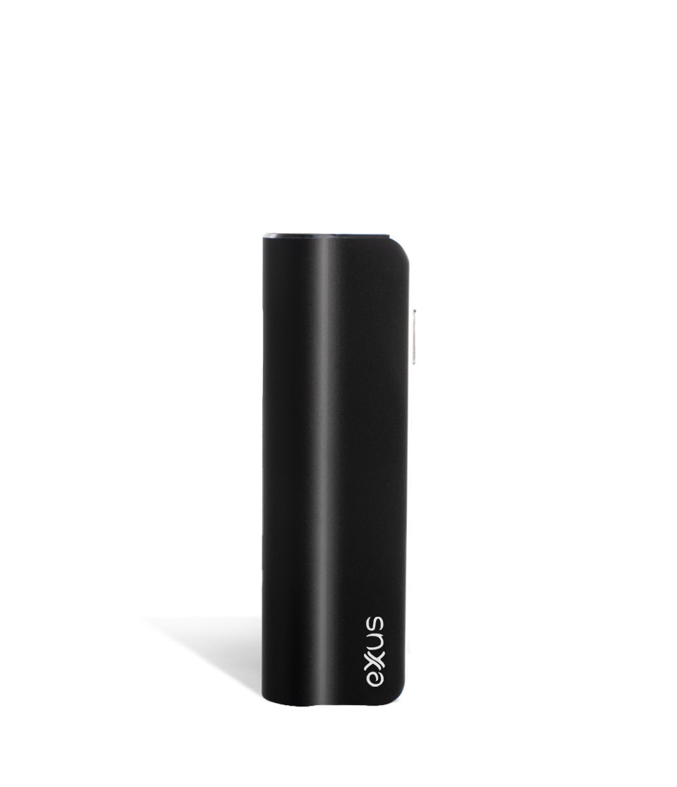 Black flat slide Exxus Vape Snap VV 510 Thread Battery on white studio background