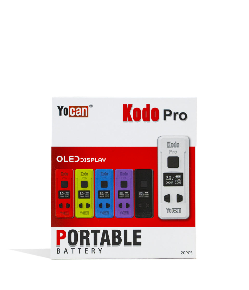 Yocan Kodo Pro 510 Thread Battery Box View on White Background