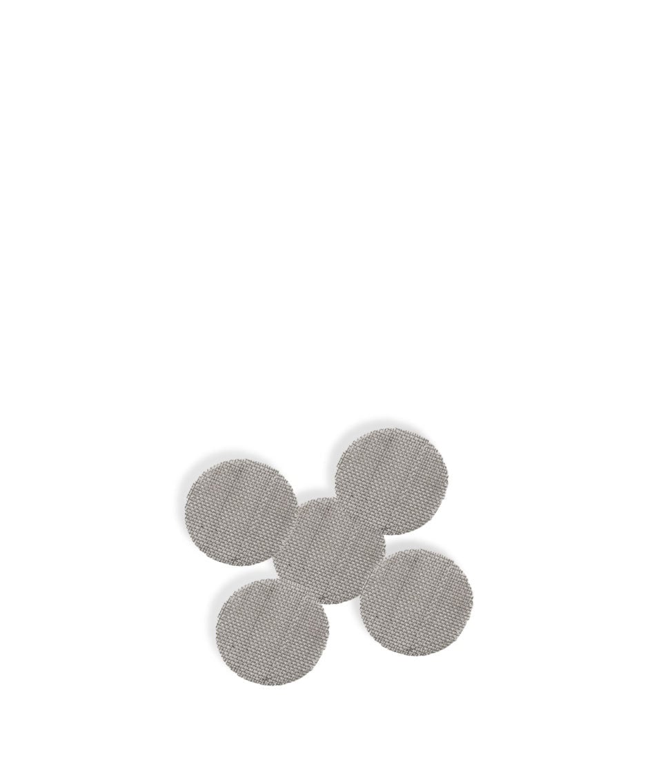 Silver Assorted Pipe Screens 100pk Silver Above View on White Background