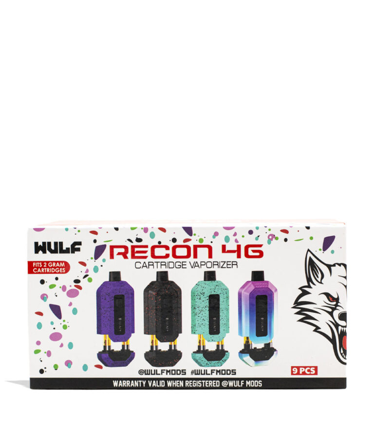 Wulf Mods Recon 4g Dual 510 Thread Battery 9pk Face View on White Background