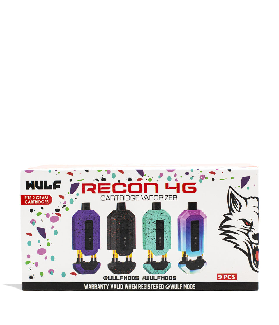 Wulf Mods Recon 4g Dual 510 Thread Battery 9pk Face View on White Background