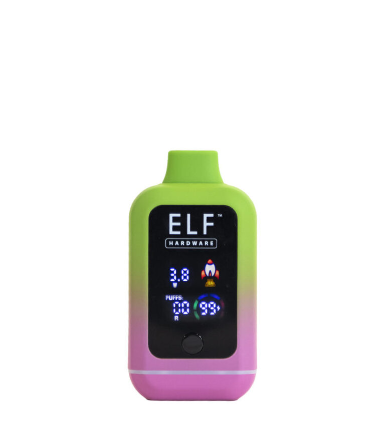 Green Elf Hardware CannDual Extreme Variable Voltage Battery 10pk Front View on White Background