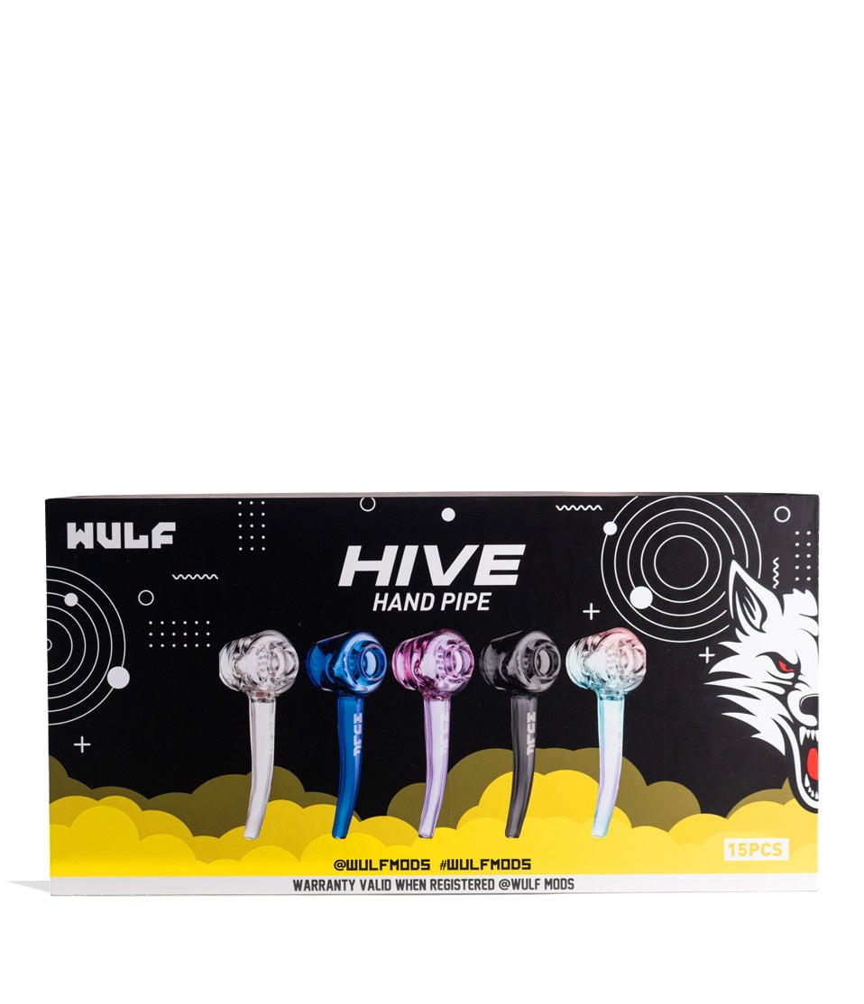 Wulf Mods Hive Hand Pipe 15pk Closed Face View on White Background