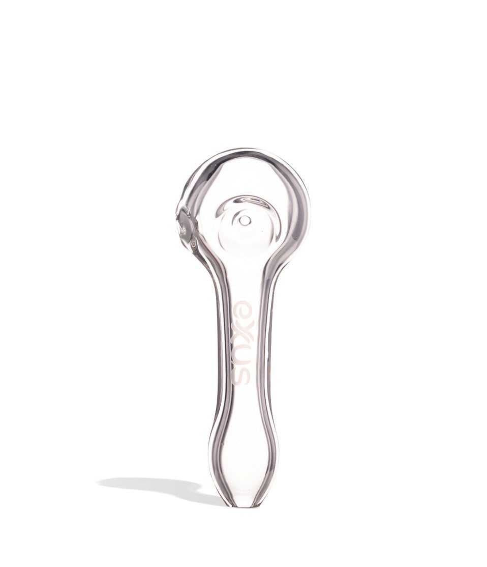 Clear Exxus Vape Cave Hand Pipe 12pk Front View on White Background