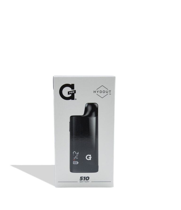 G-PEN HYDOUT vape pen with packaging featuring the brand 'G' on a white background 510 battery.