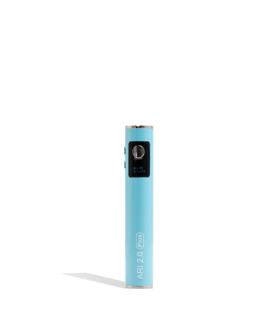 Blue Yocan Ari Plus 2.0 Variable Voltage Battery 15pk Front VIew on White Background