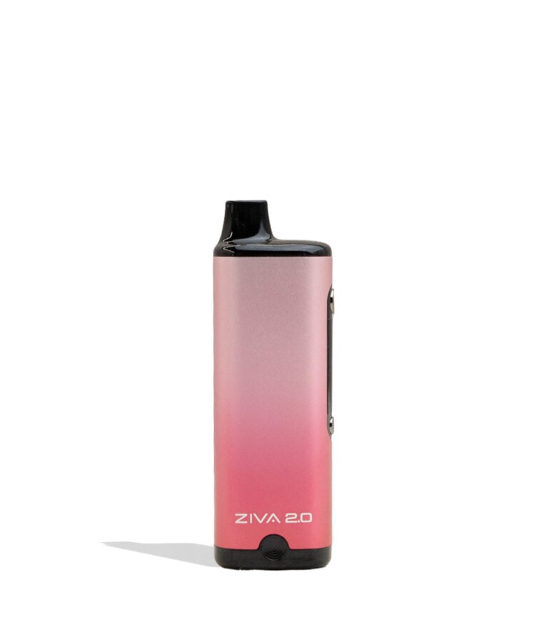 Pink Yocan Ziva 2.0 Variable Voltage Battery 10pk Front View on White Background