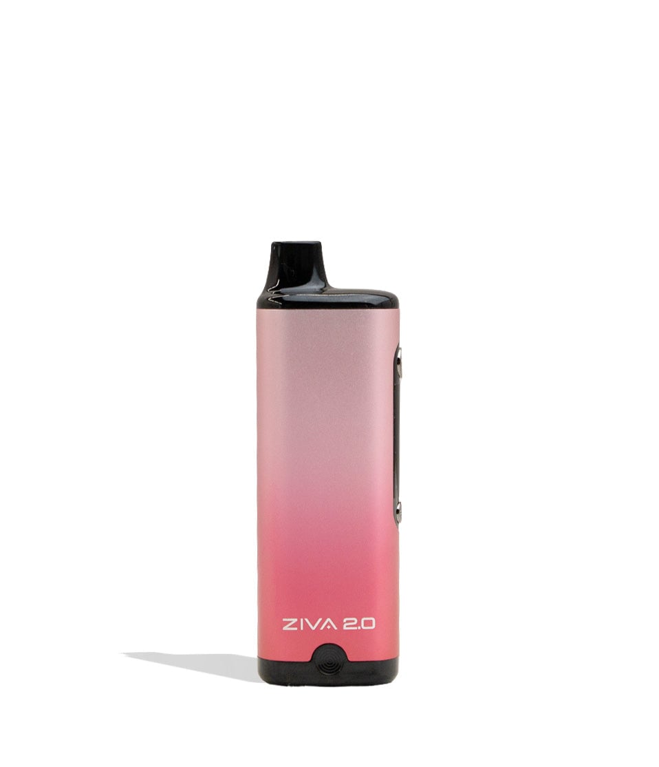 Pink Yocan Ziva 2.0 Variable Voltage Battery 10pk Front View on White Background