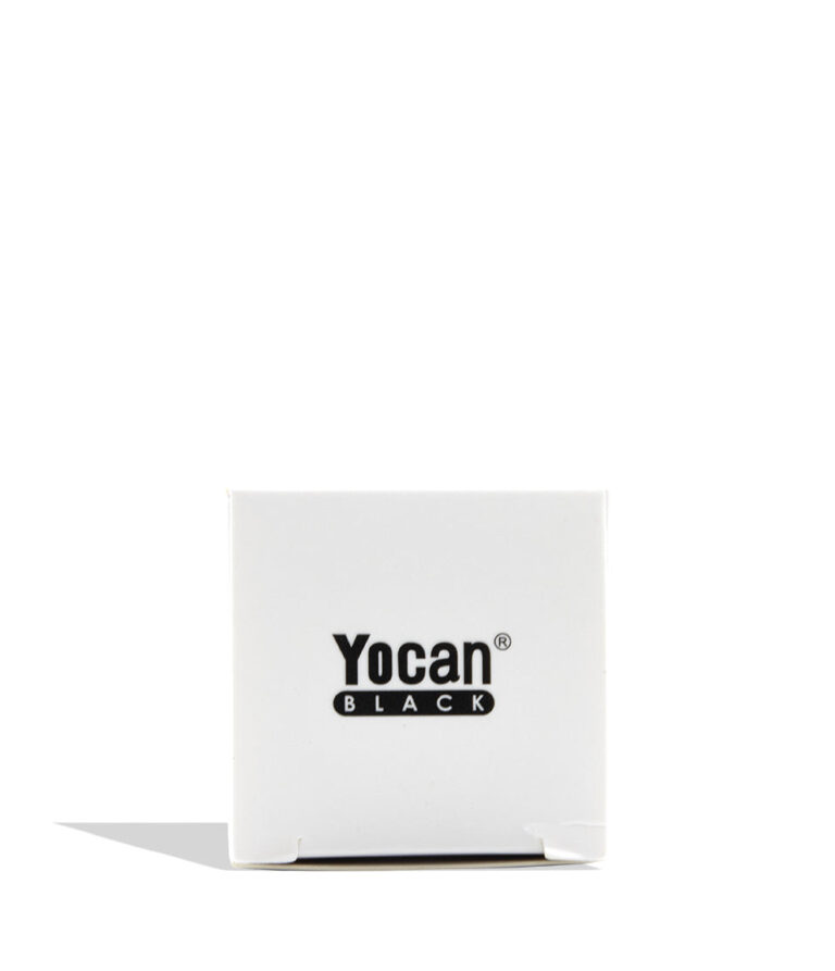 A white square product box with the brand name 'Yocan' and 'BLACK' printed in black on the front, set against a plain white background with a soft shadow to the left.