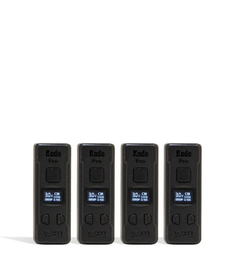 Yocan Kodo Pro 510 Thread Battery Black Color Options View on White Background