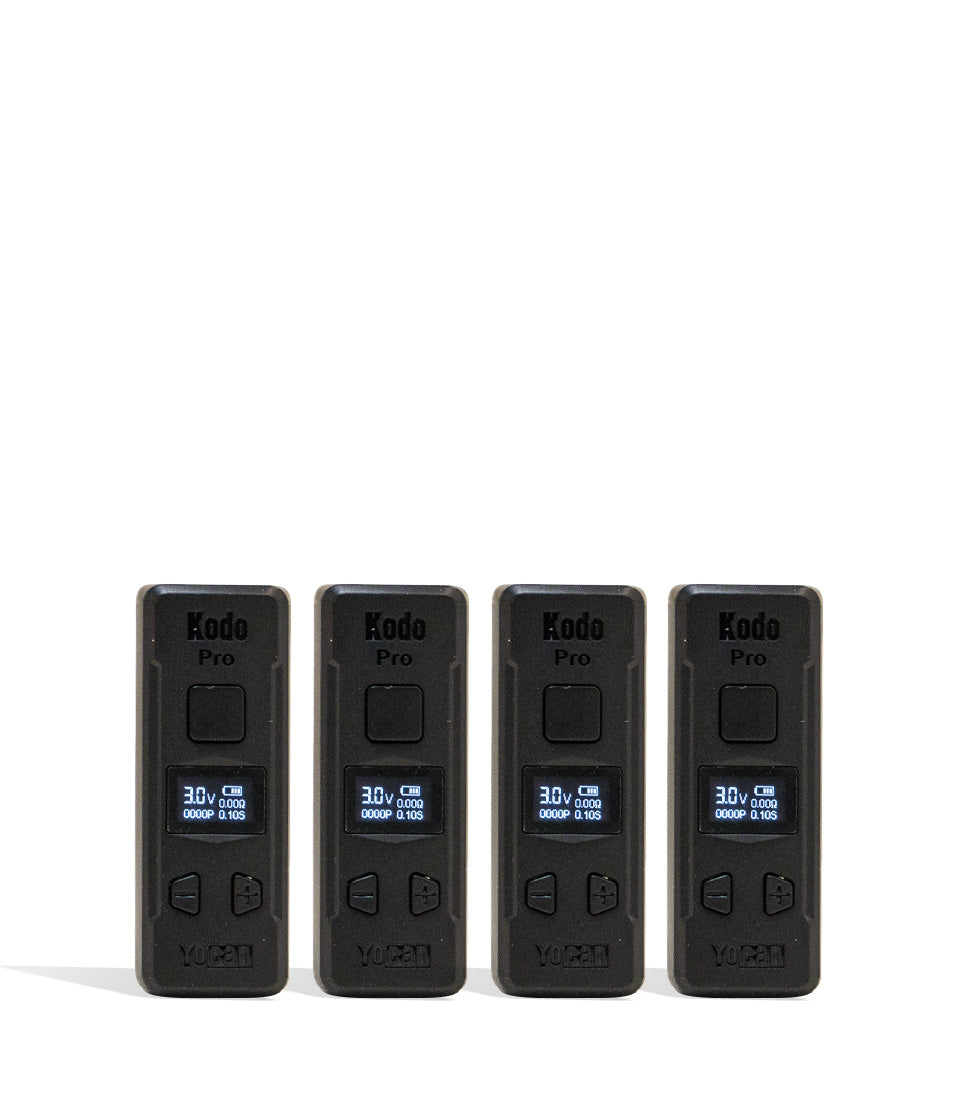 Yocan Kodo Pro 510 Thread Battery Black Color Options View on White Background