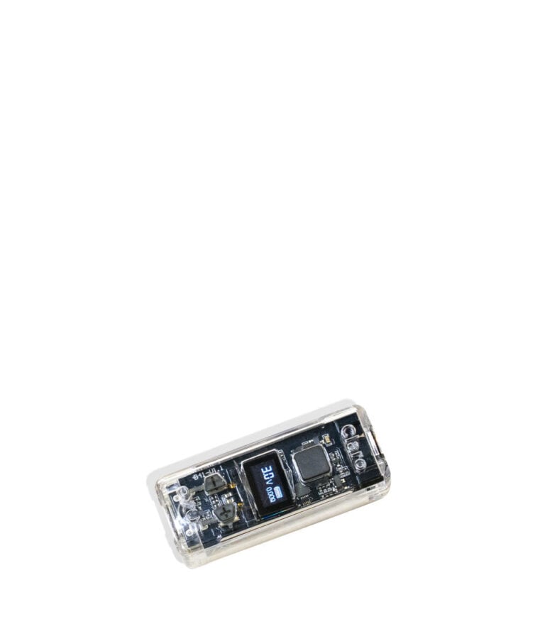 Clear Exxus Vape Claro 510 Thread Battery 12pk Down View on White Background