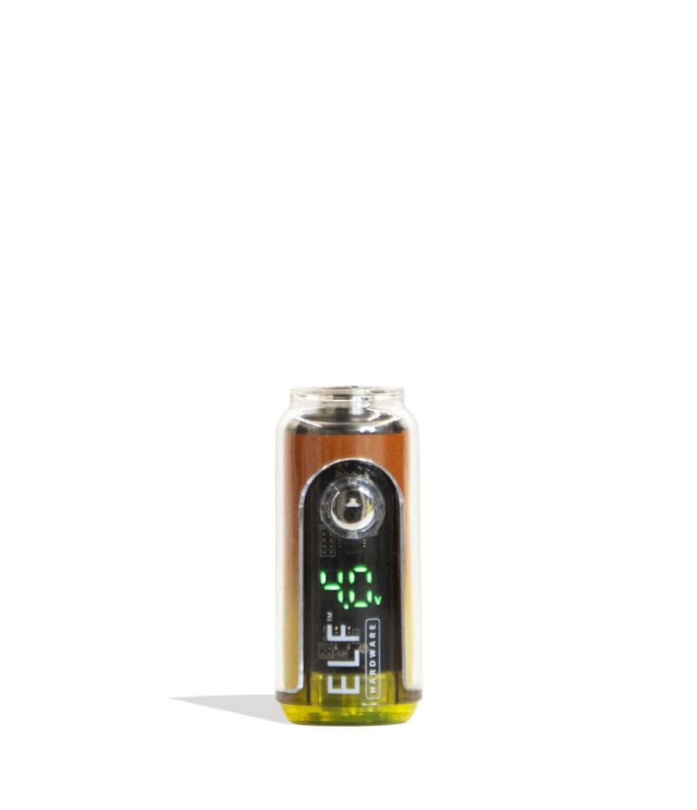 Orange-Yellow Elf Hardware Canndy Variable Voltage Battery 15pk Front View on White Background