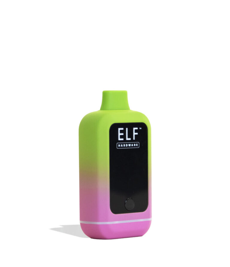 Green Elf Hardware CannDual Extreme Variable Voltage Battery 10pk Angle View on White Background