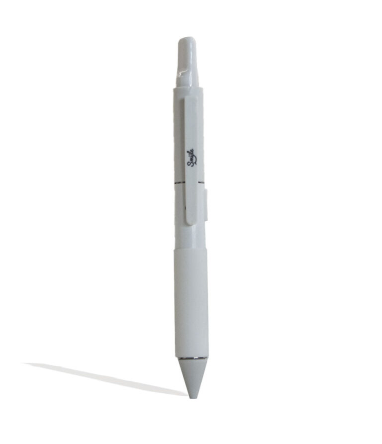 Glow Smyle Penjamin Cart Pen Variable Voltage Battery Front View With Cartridge on White Background