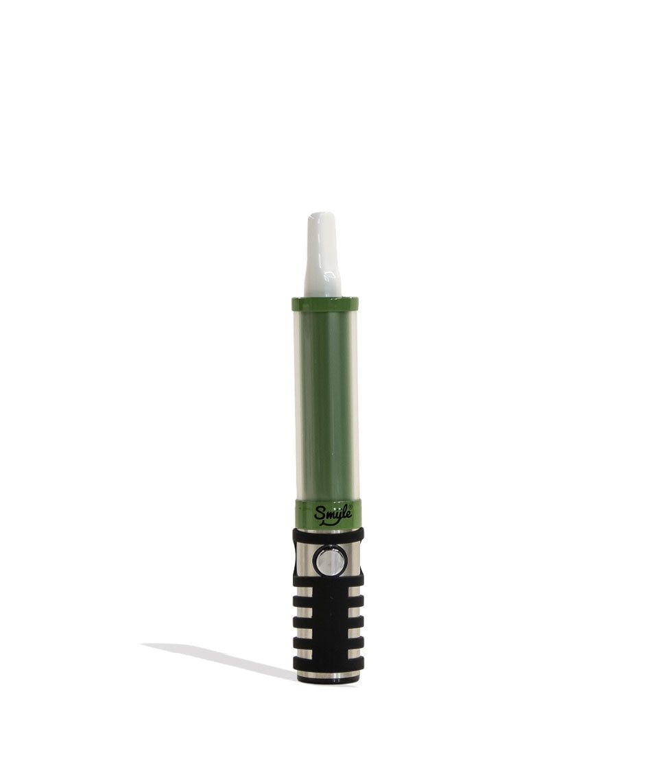Green Smyle Penjamin Saber Variable Voltage Battery Front View With Cartridge on White Background