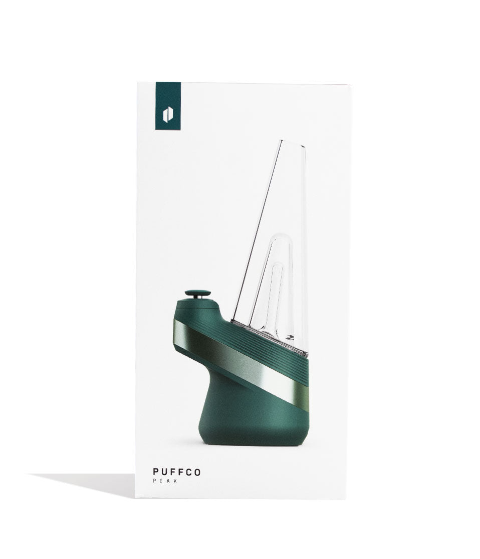 Puffco Peak Smart E-Rig Limited Edition Pine Packaging Front View on White Background