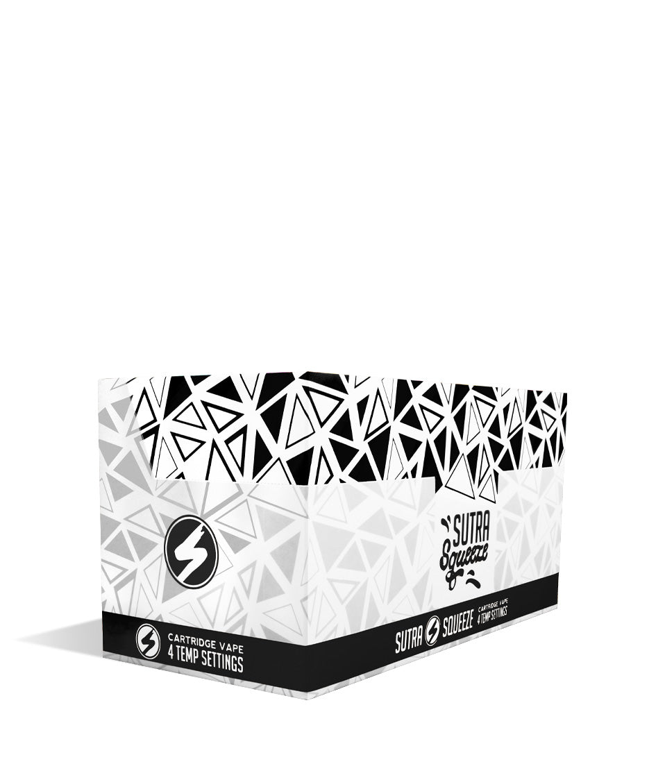 Black side view Sutra Vape Squeeze 510 Thread Battery 6pk on white background