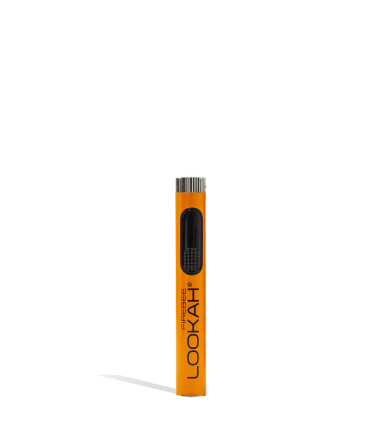 Orange Lookah Firebee 510 Thread Battery Front View on White Background