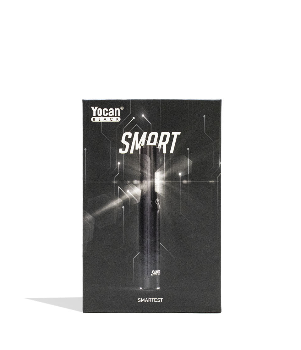 Black Yocan Black Smart 510 Thread Battery Packaging Front View on White Background