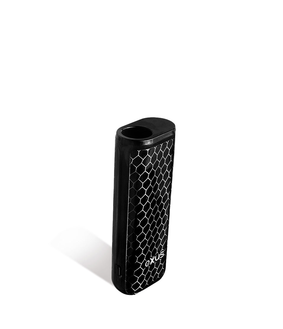 Black Cobra above view Exxus Vape MiNovo 510 Thread Battery on white studio background