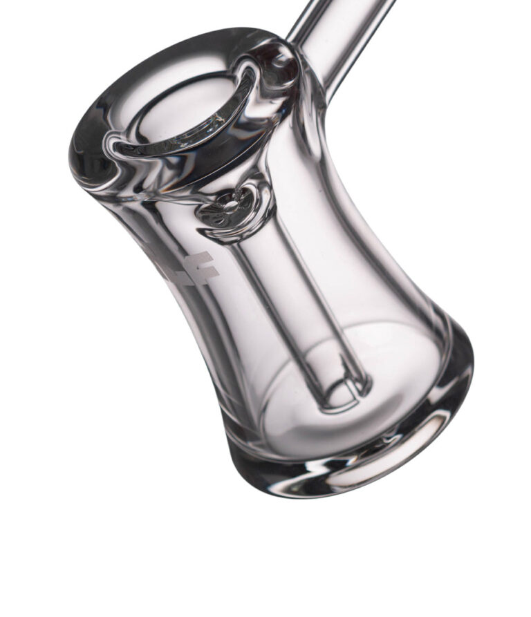Clear Wulf Mods Rook Bubbler 6pk Closeup 2 View on White Background