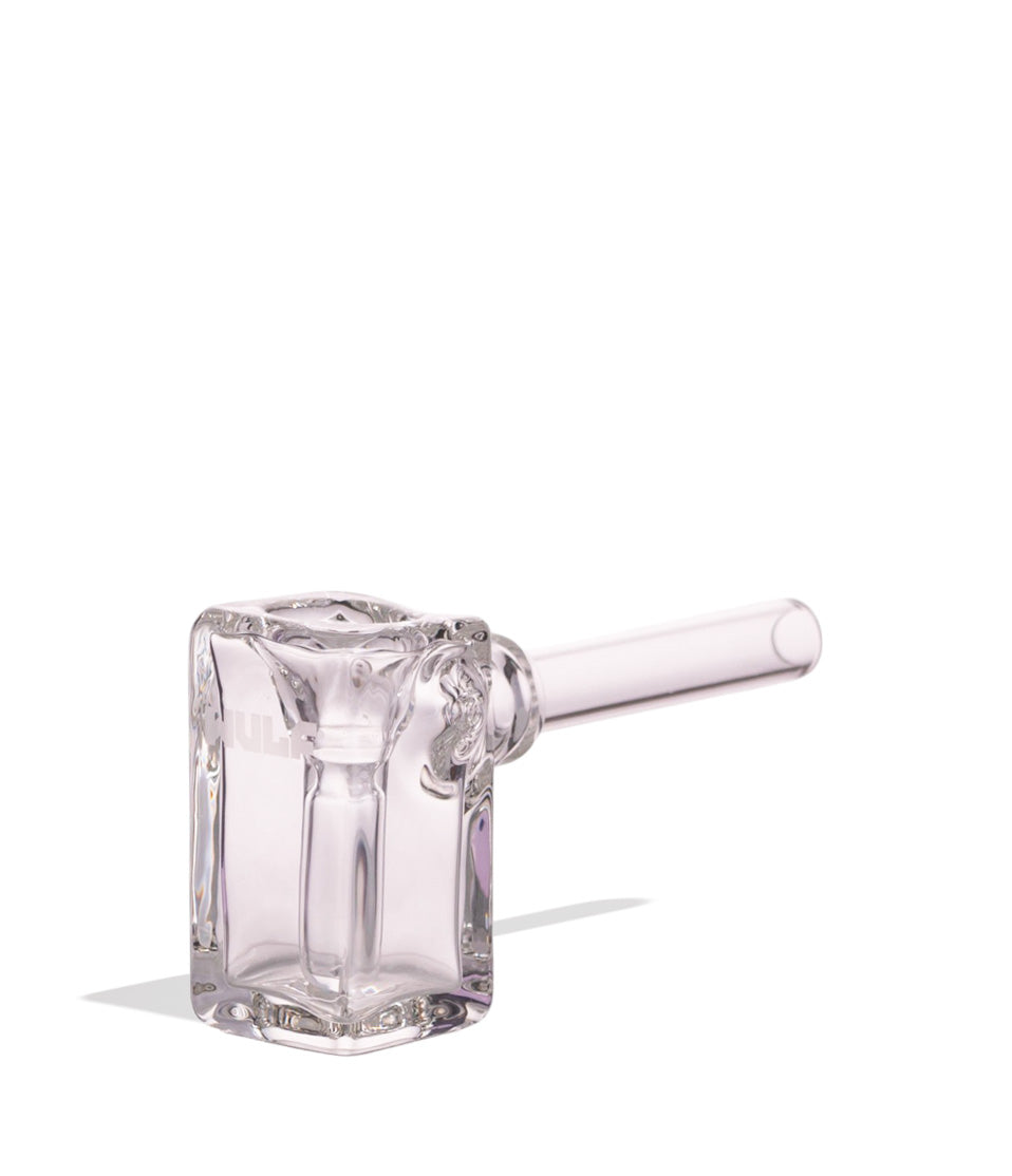 Clear Wulf DRFT bubbler side view on a white background